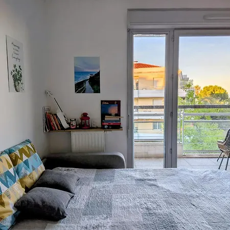 Sea View - Quiet Location, Air Conditioning & Parking * 앙티브